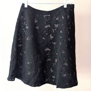 Ann Taylor Black, Lacy Skirt, size 4